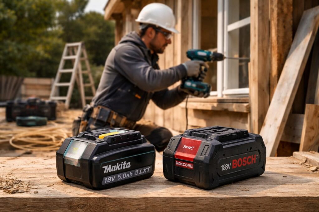Alimenter vos outils de rénovation avec des batteries Makita ou Bosch pour plus d autonomie sur le chantier