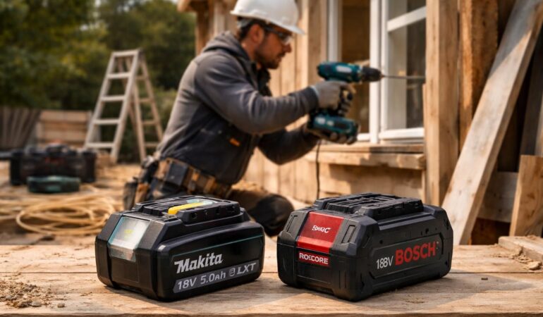 Alimenter vos outils de rénovation avec des batteries Makita ou Bosch pour plus d autonomie sur le chantier