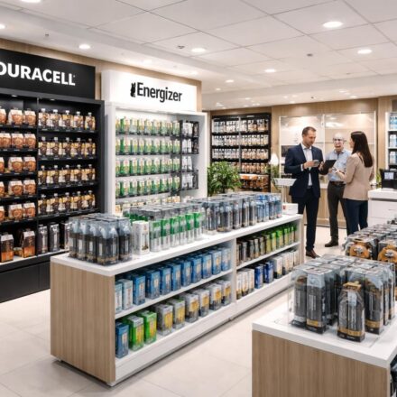Boutiques batteries électroniques et stratégies BtoB avec distributeurs Duracell et Energizer