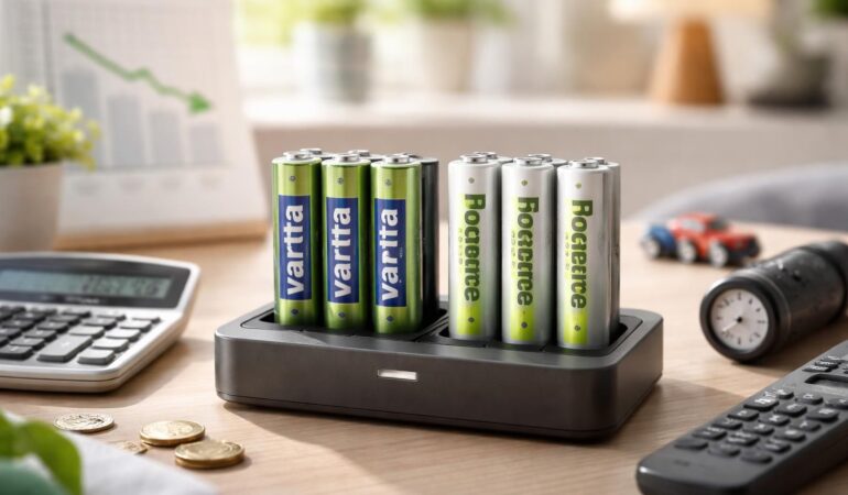 Économiser sur batteries rechargeables avec marques Varta et Panasonic pour réduire coûts long terme