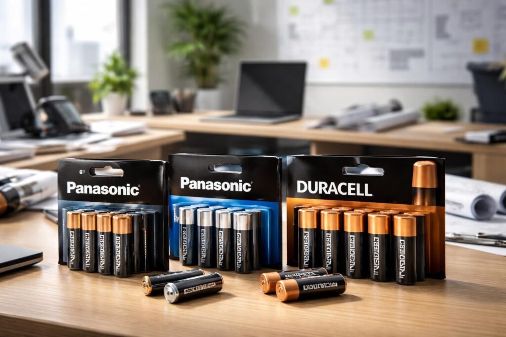Fournir des batteries professionnelles pour entreprises avec Panasonic et Duracell Pro