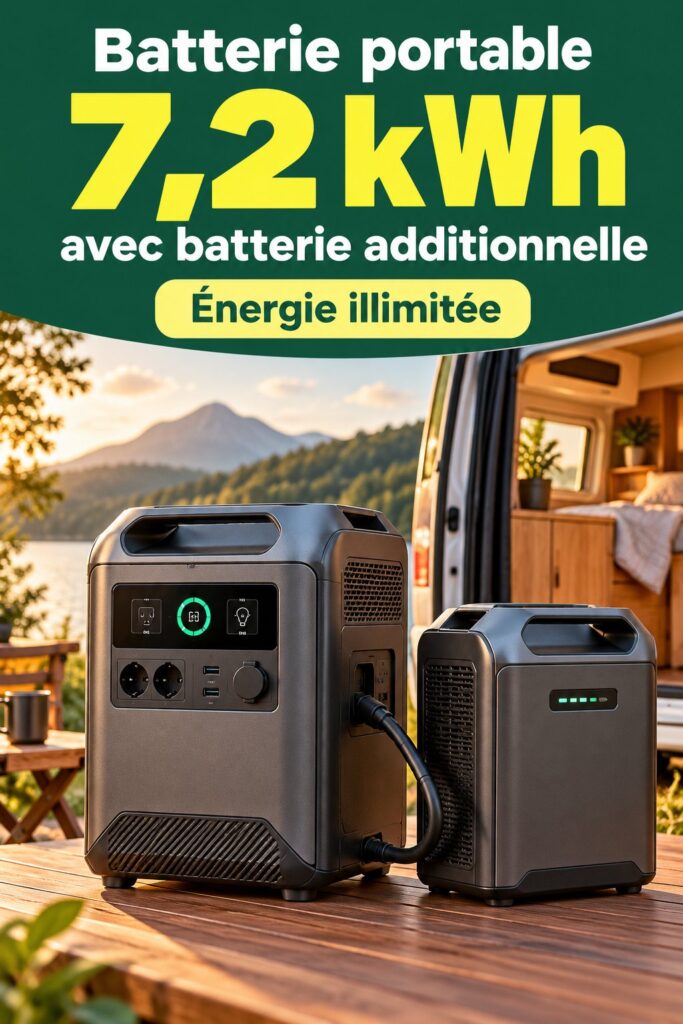 Batterie portable 7,2 kWh avec batterie additionnelle