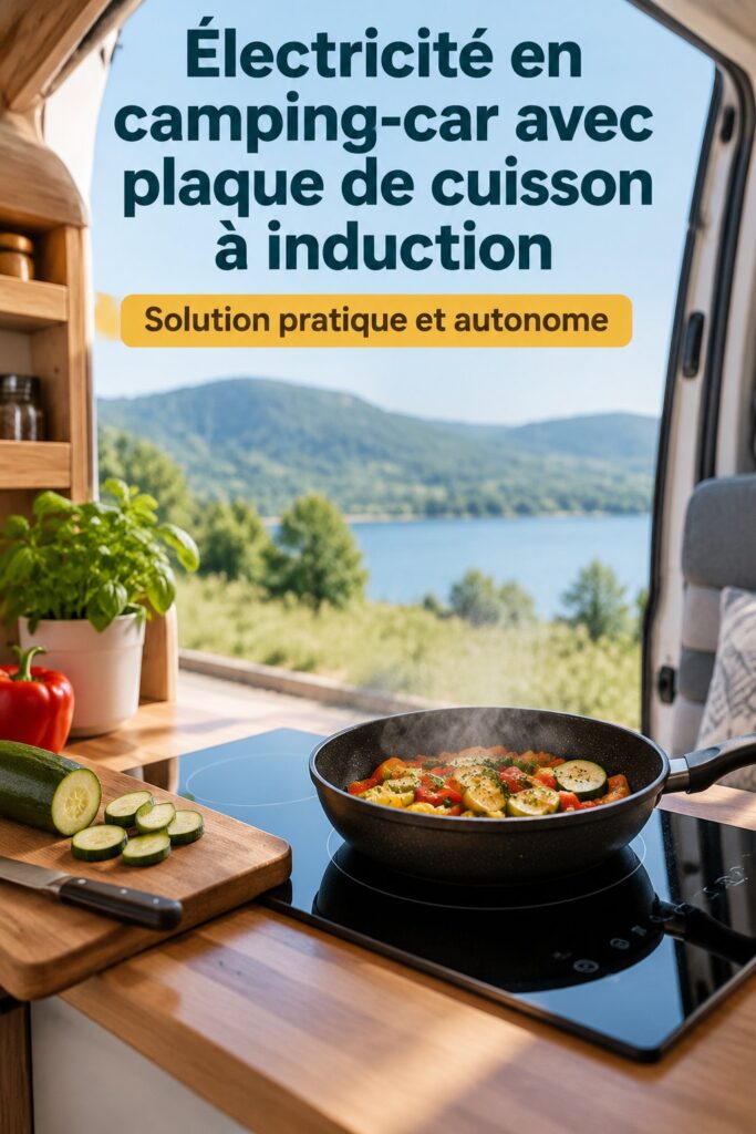 Électricité en camping-car avec plaque à induction