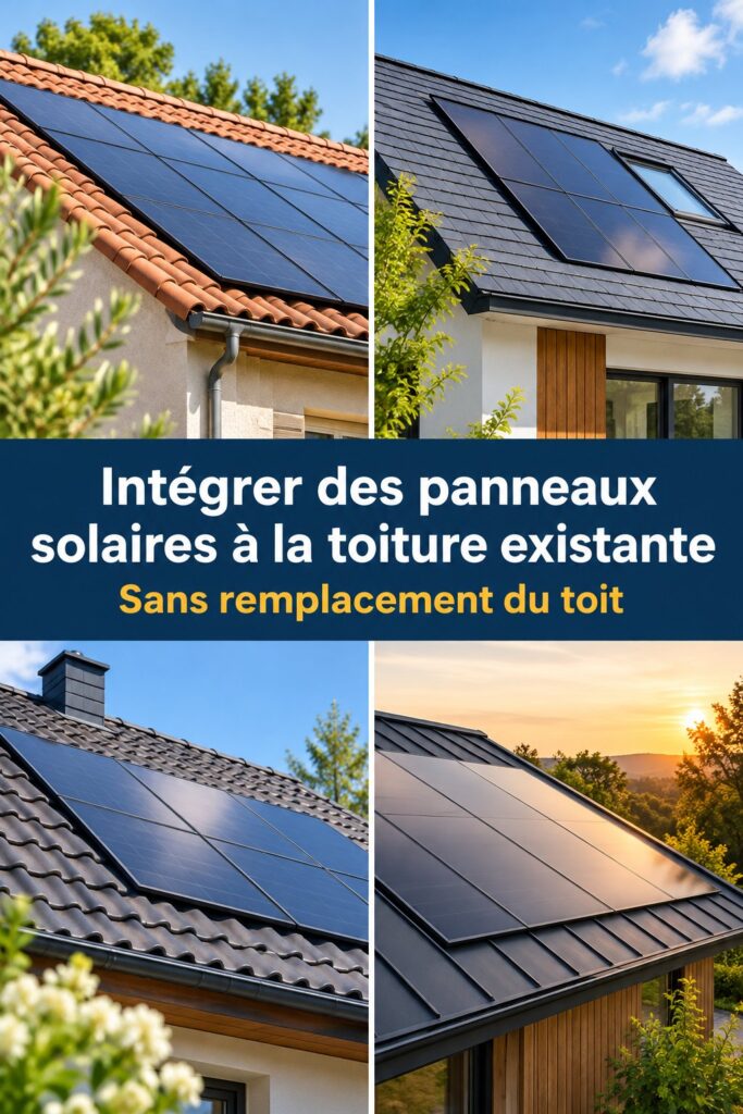 Intégrer des panneaux solaires à votre toiture existante